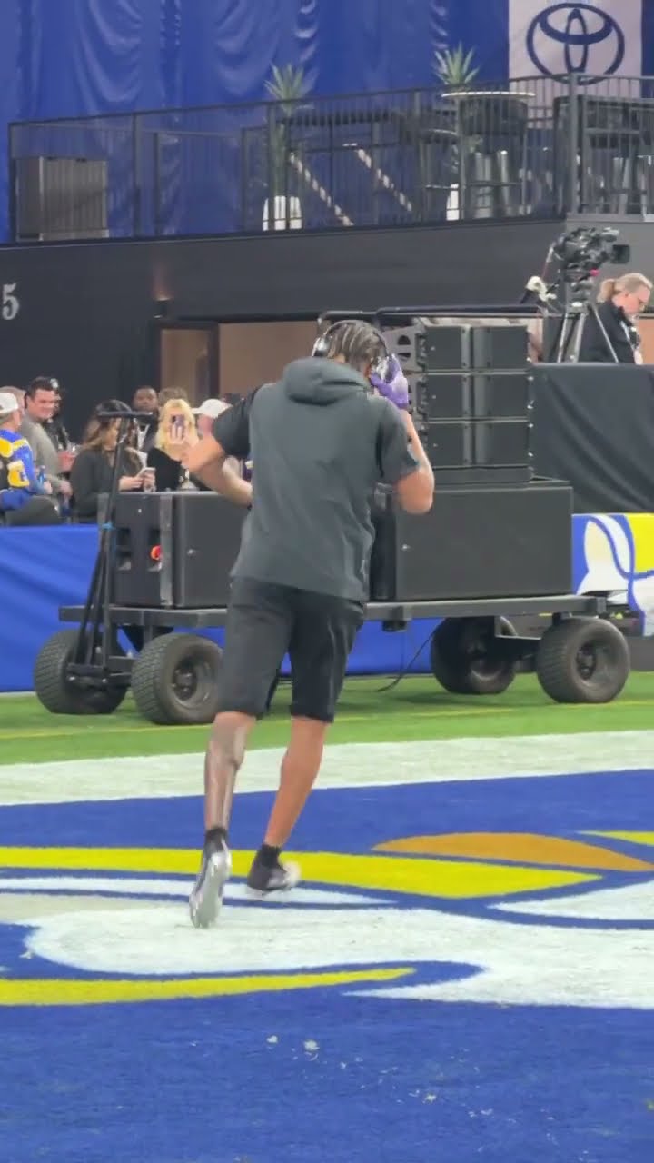 Justin Jefferson Getting Ready for Wild Card Game